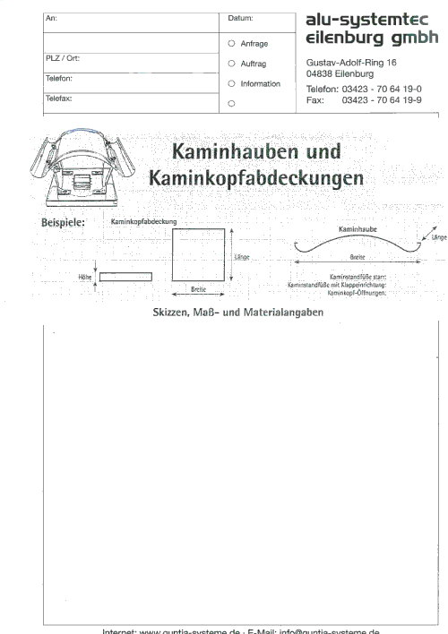 Aufmaßblatt